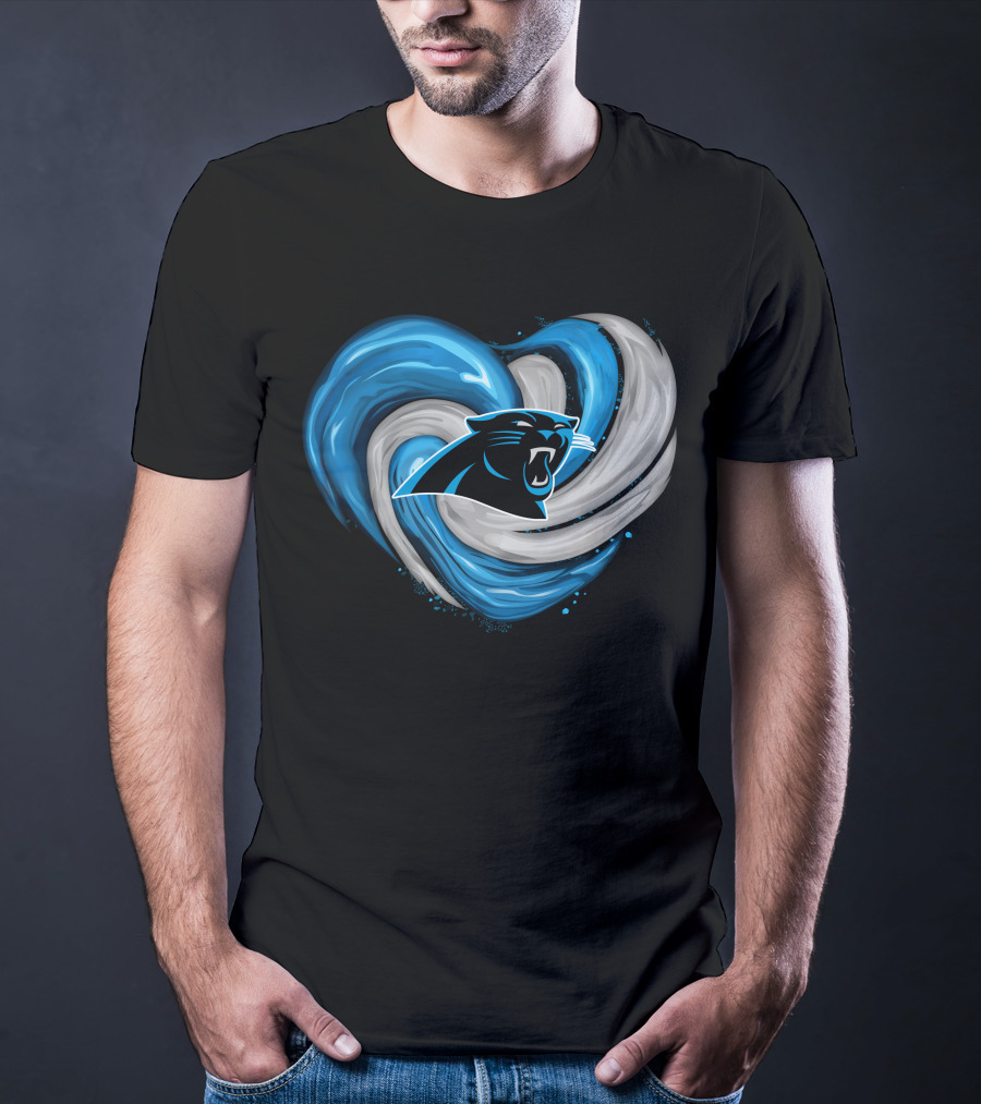 Carolina Panthers Heart Tornado T-Shirt