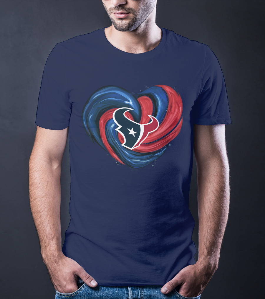 Houston Texans Tornado Heart T-Shirt