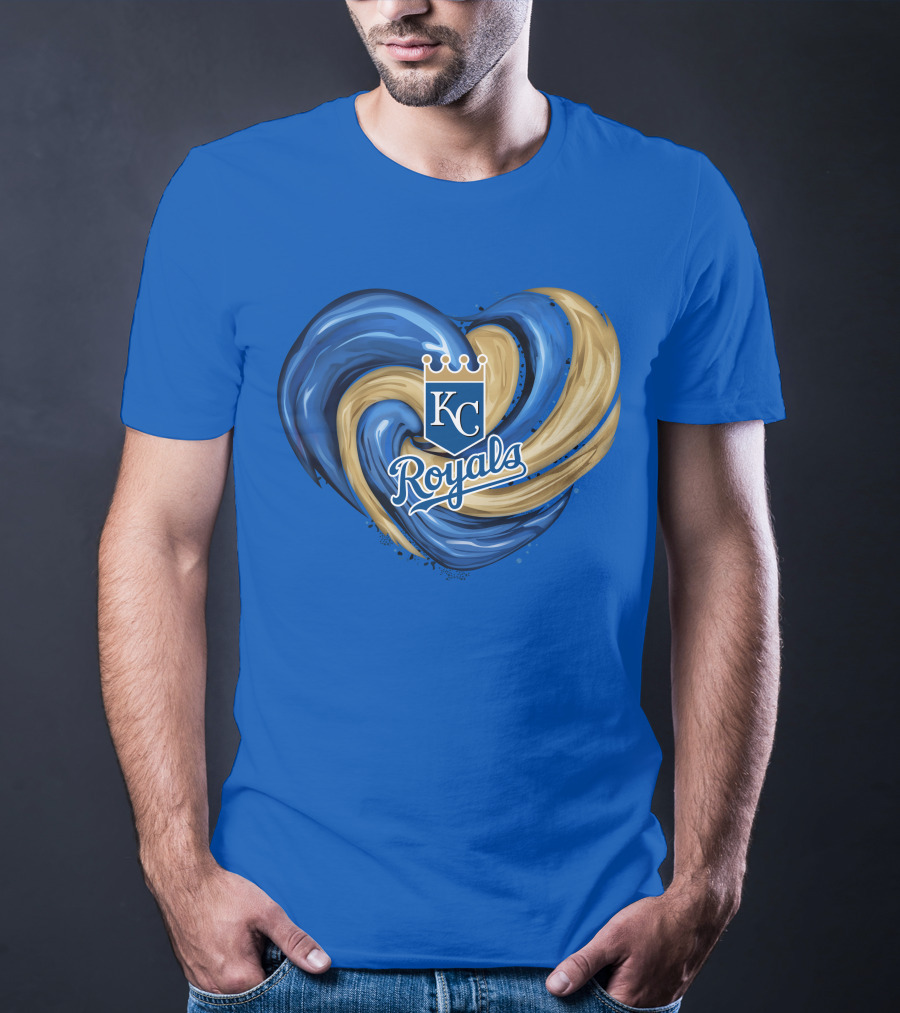 KC Royals Tornado Heart Royals Crest T-Shirt