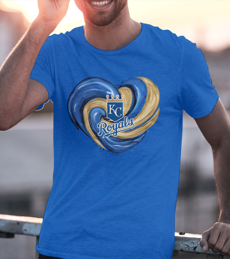 KC Royals Tornado Heart Royals Crest T-Shirt