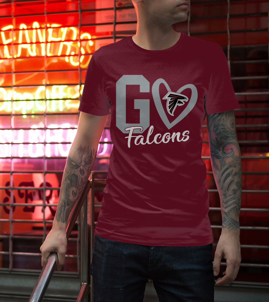 Go Falcons Heart T-Shirt