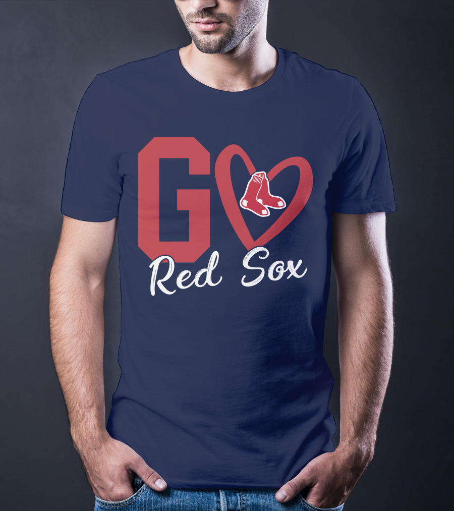 Go Red Sox Heart Socks T-Shirt