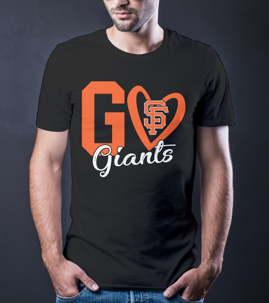 Go Giants SF Heart T-Shirt