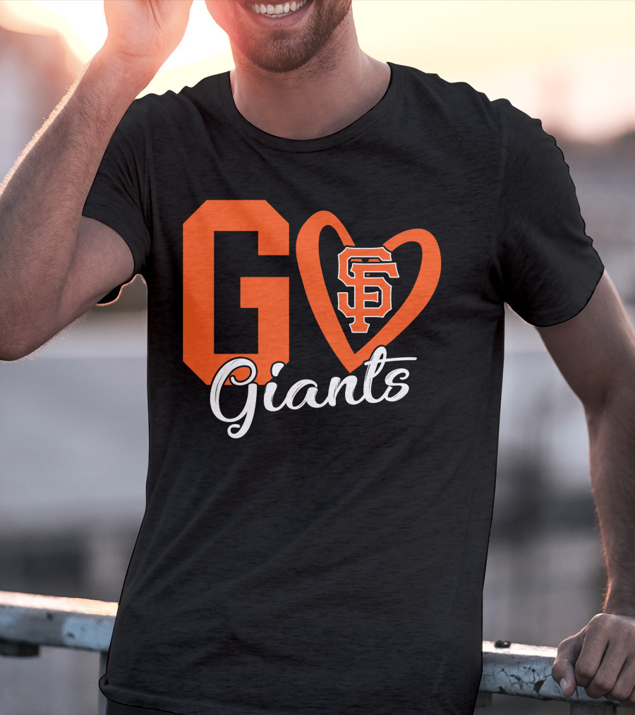 Go Giants SF Heart T-Shirt