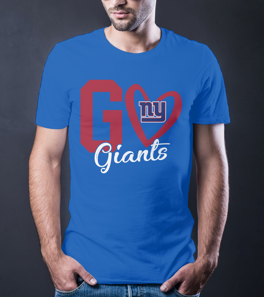 Go Giants NY Giants Heart T-Shirt