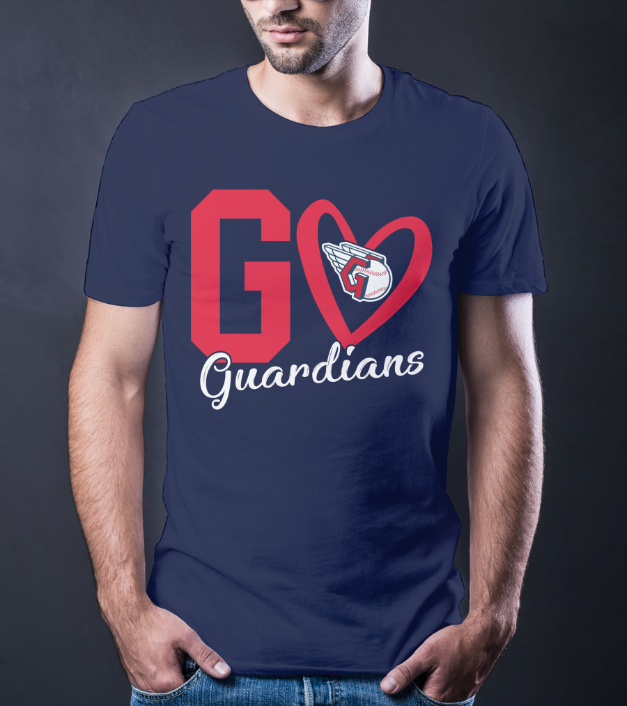 Go Guardians Baseball Heart Winged T-Shirt