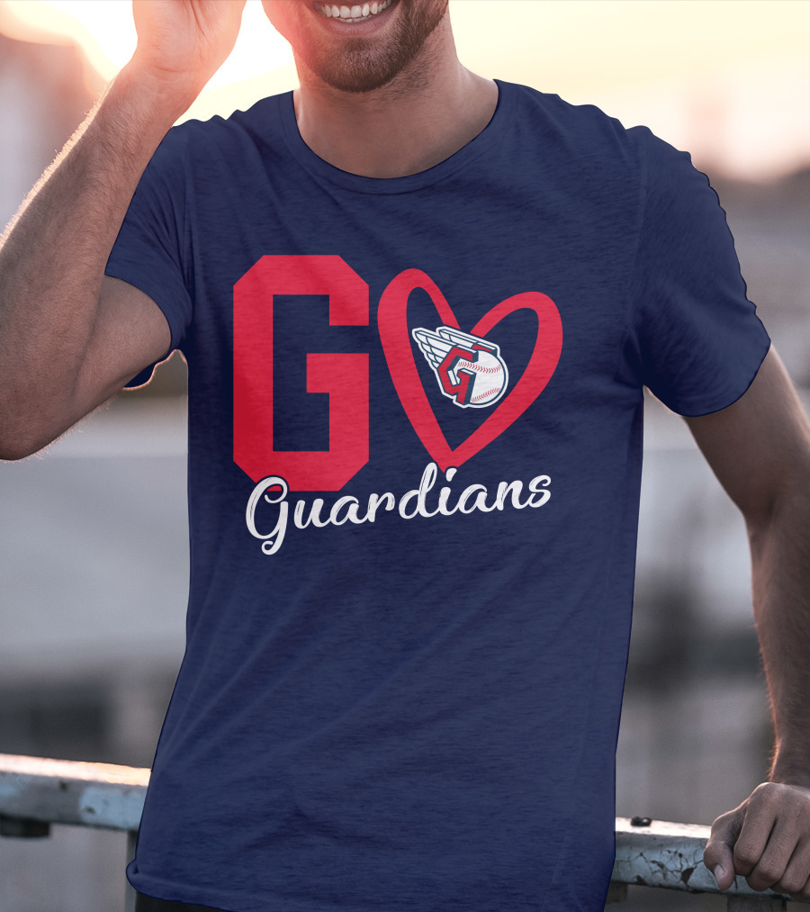 Go Guardians Baseball Heart Winged T-Shirt