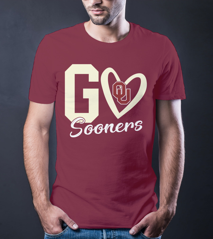 Go Sooners OU Heart T-Shirt