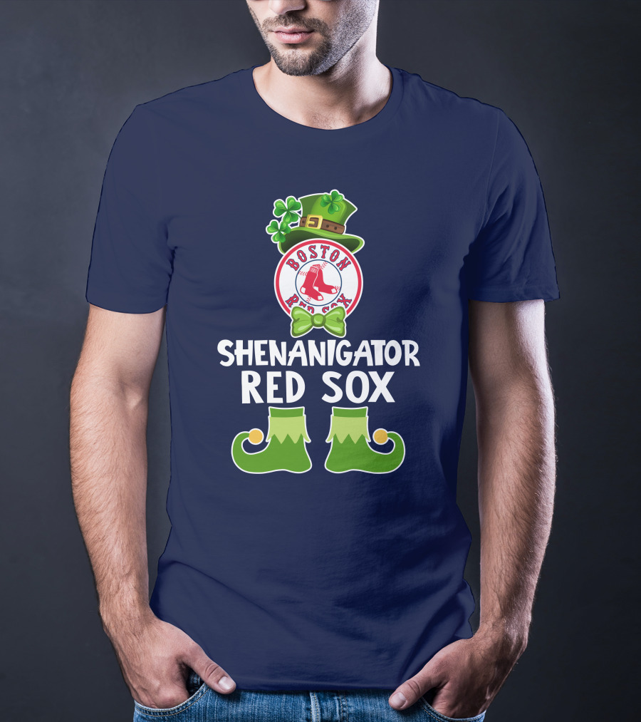 Boston Red Sox Shenanigator Leprechaun St. Patrick's Day T-Shirt