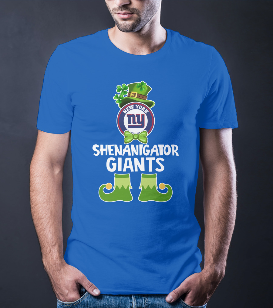 New York Giants St. Patrick's Day Shenanigator Leprechaun Fun T-Shirt