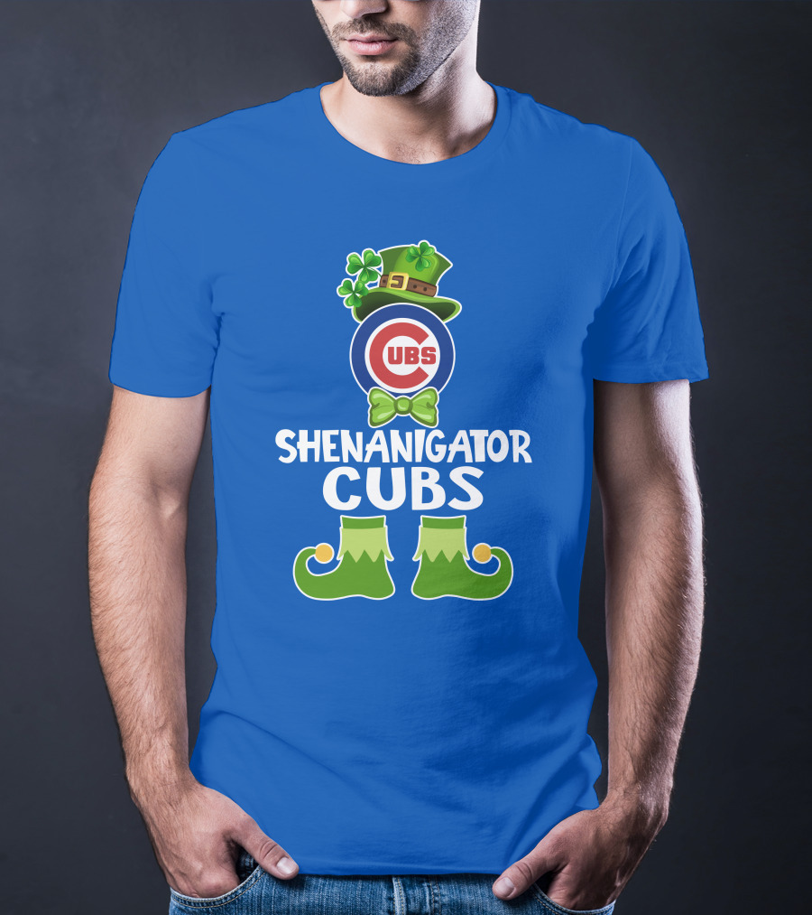 Shenanigator Leprechaun Chicago Cubs St. Patrick's Day Fun T-Shirt