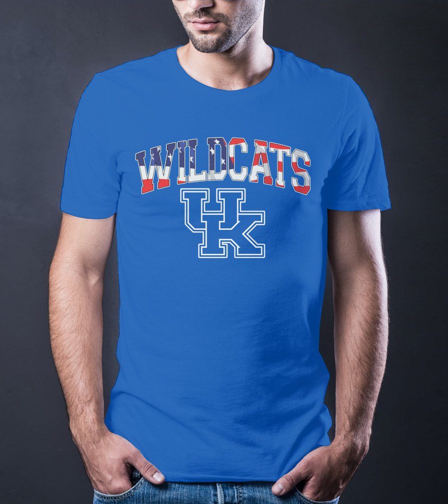 WILDCATS UK American Flag T-Shirt