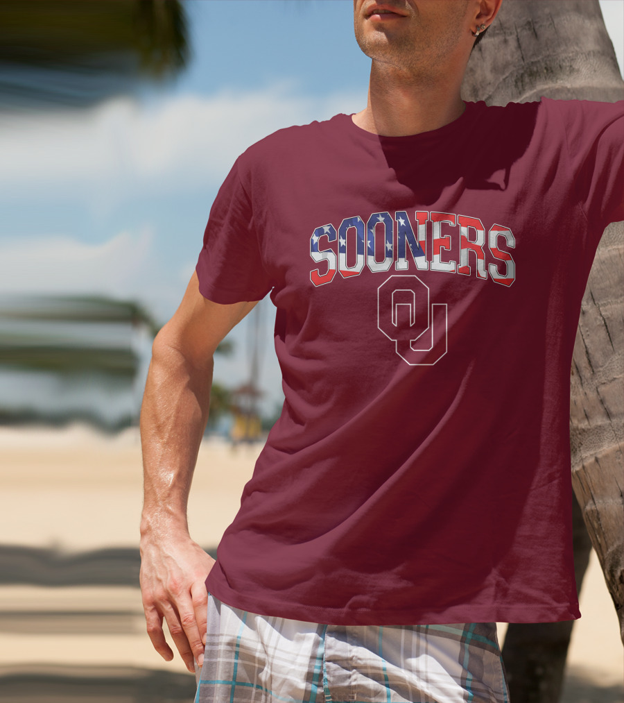 Sooners American Flag OU T-Shirt