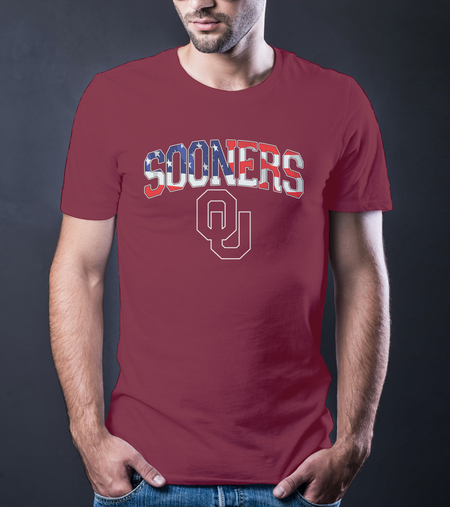 Sooners American Flag OU T-Shirt