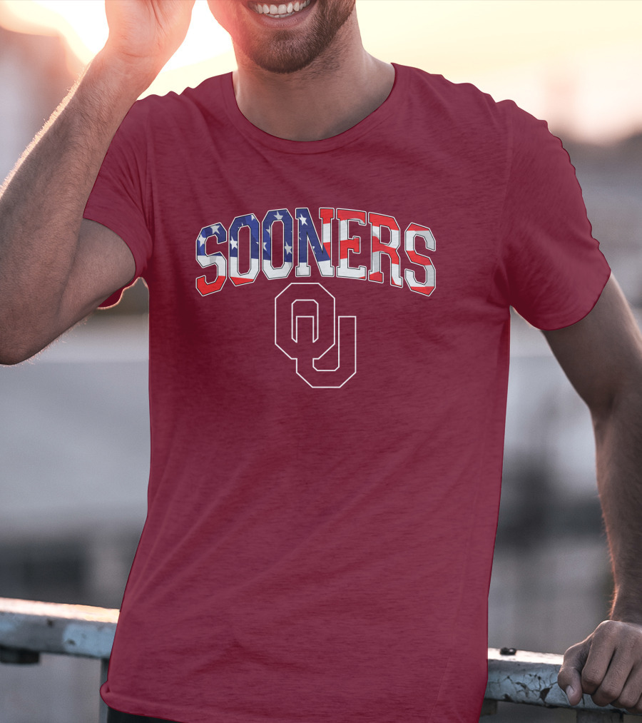 Sooners American Flag OU T-Shirt