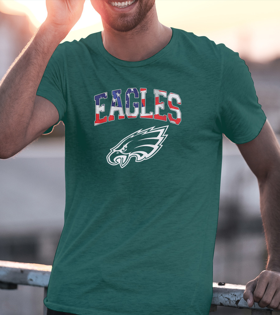 Eagles American Flag Philadelphia T-Shirt
