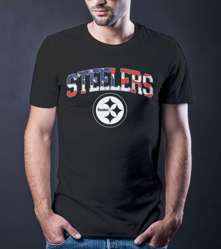 Steelers American Flag Pittsburgh Steelers T-Shirt