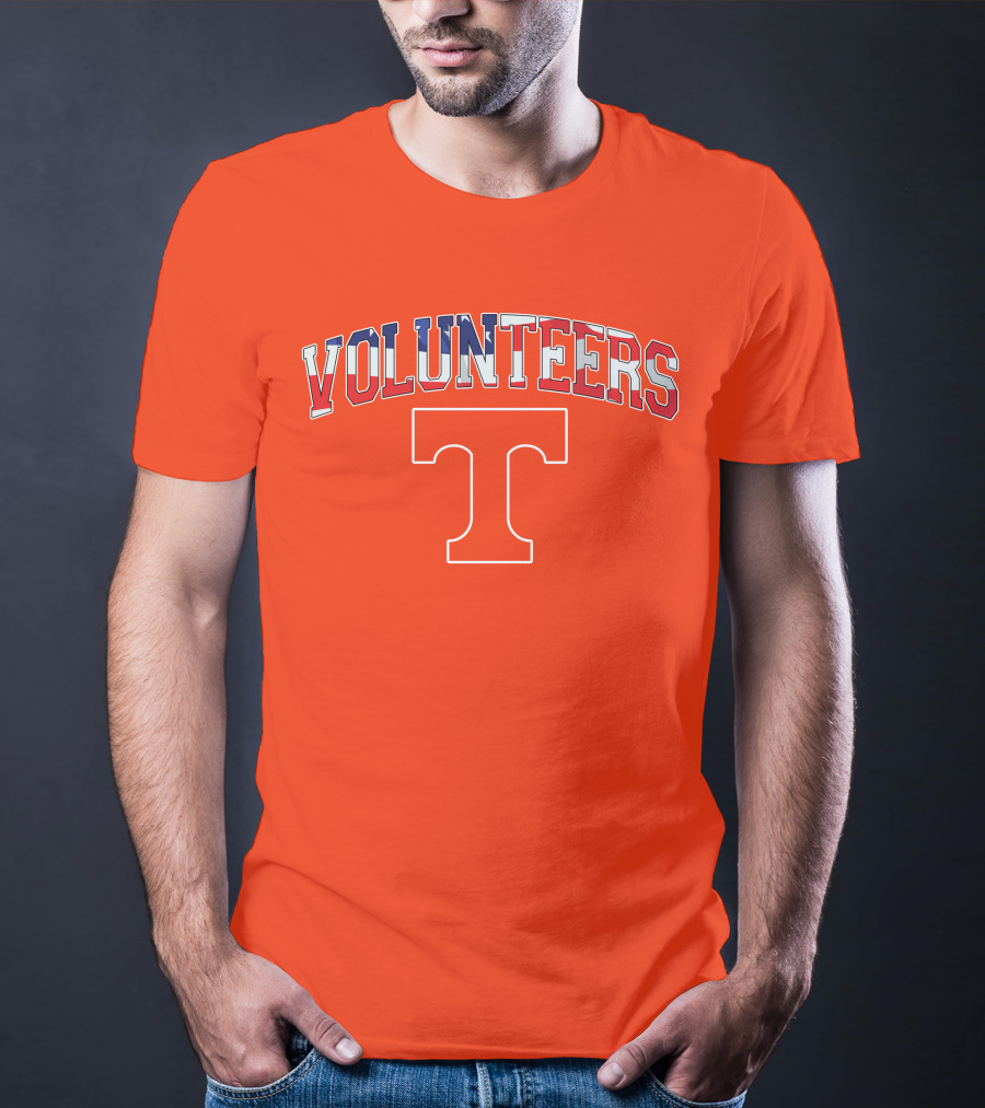 Tennessee Volunteers American Flag T T-Shirt