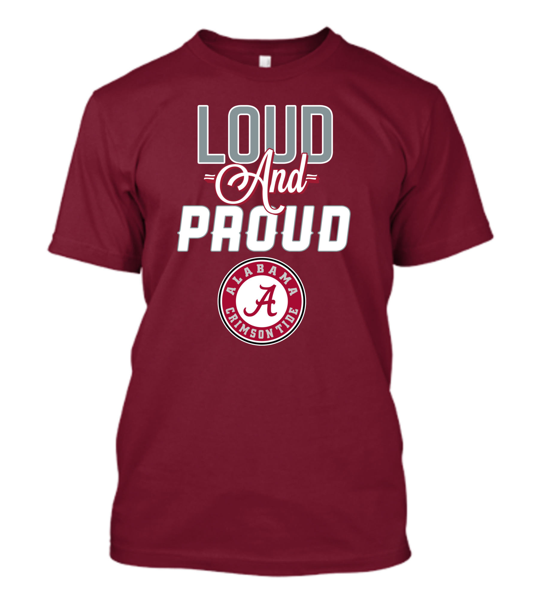 Alabama Crimson Tide Loud And Proud Enthusiast Spirit T-Shirt