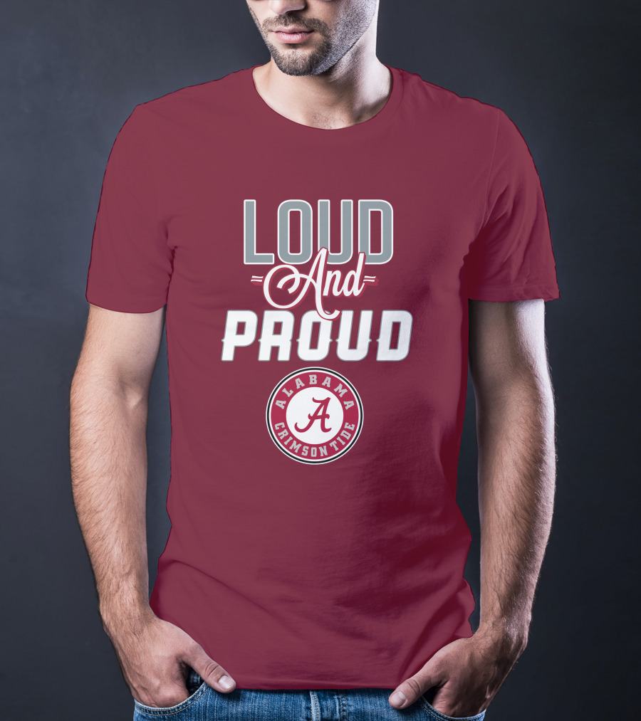 Alabama Crimson Tide Loud And Proud Enthusiast Spirit T-Shirt