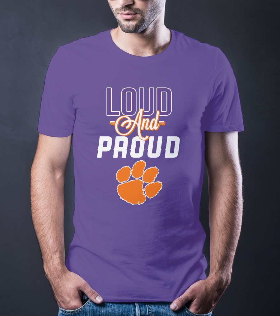 Loud And Proud Clemson Tigers Paw T-Shirt