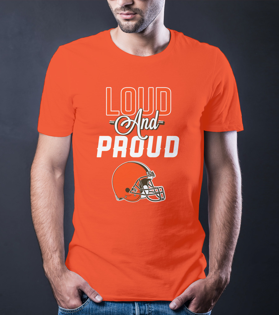 Cleveland Browns Loud And Proud Helmet T-Shirt