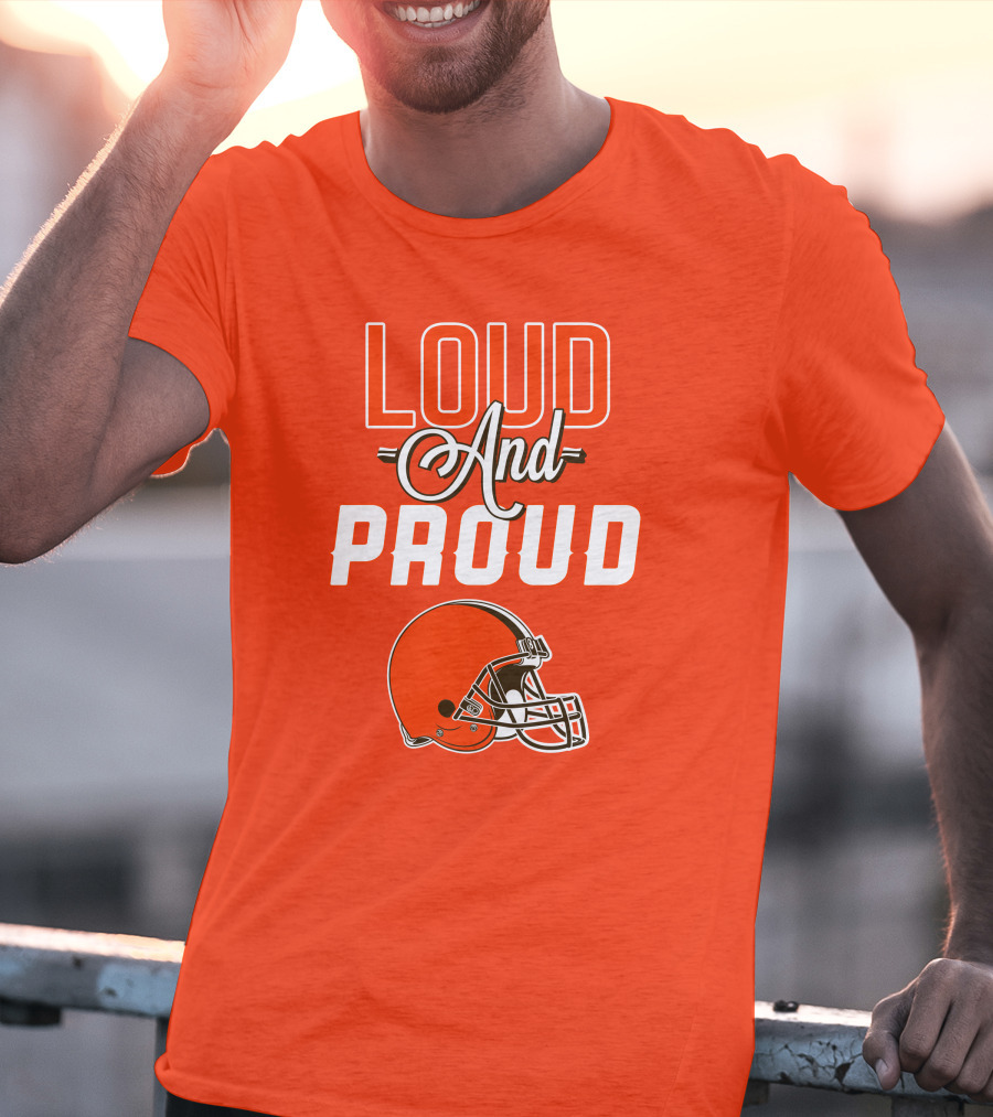 Cleveland Browns Loud And Proud Helmet T-Shirt
