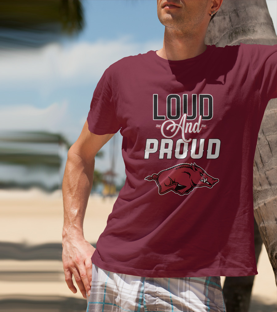 Arkansas Razorbacks Loud And Proud Wild Hog T-Shirt