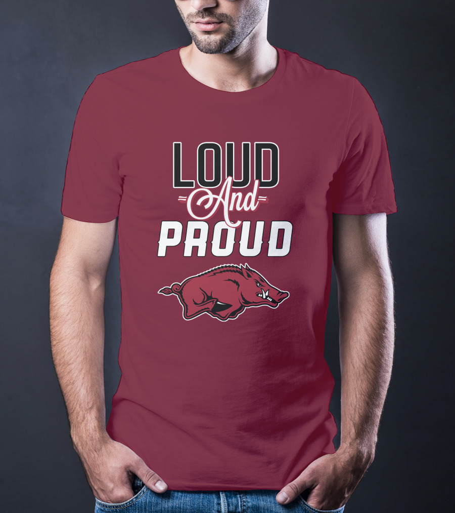 Arkansas Razorbacks Loud And Proud Wild Hog T-Shirt