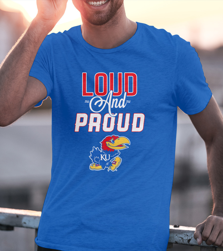 Kansas Jayhawks Loud And Proud KU Jayhawk T-Shirt