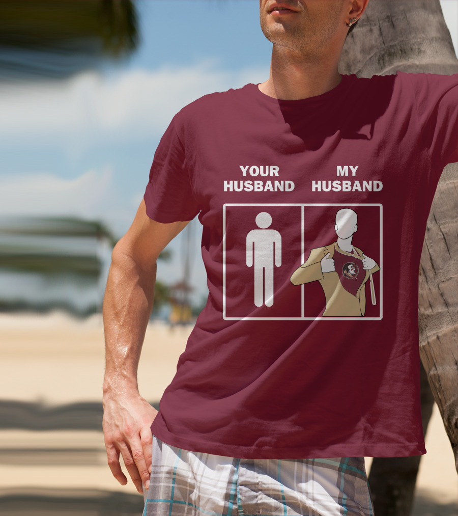Florida State Seminoles Your Husband My Husband Superfan T-Shirt