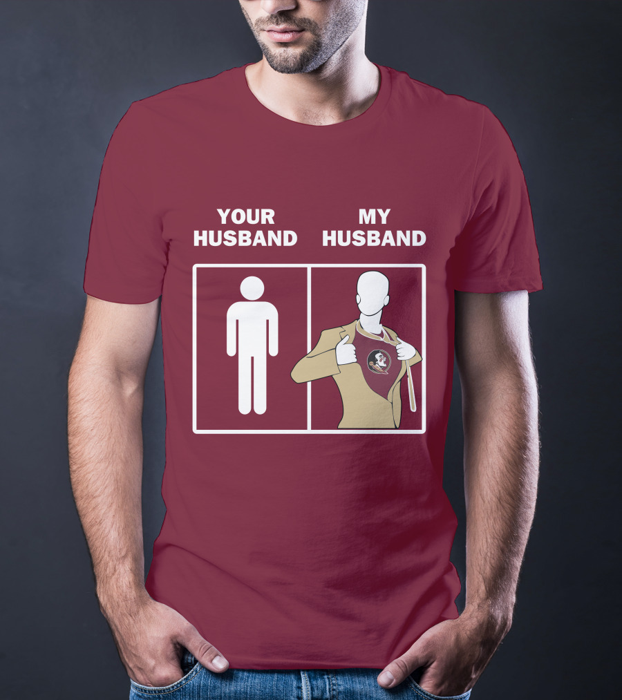 Florida State Seminoles Your Husband My Husband Superfan T-Shirt