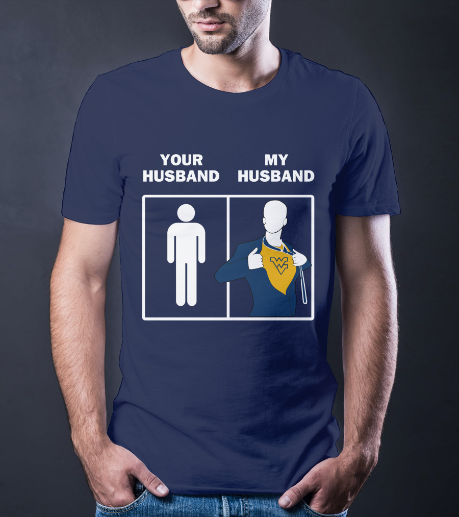 WVM Your Husband My Husband WV Logo Superman T-Shirt