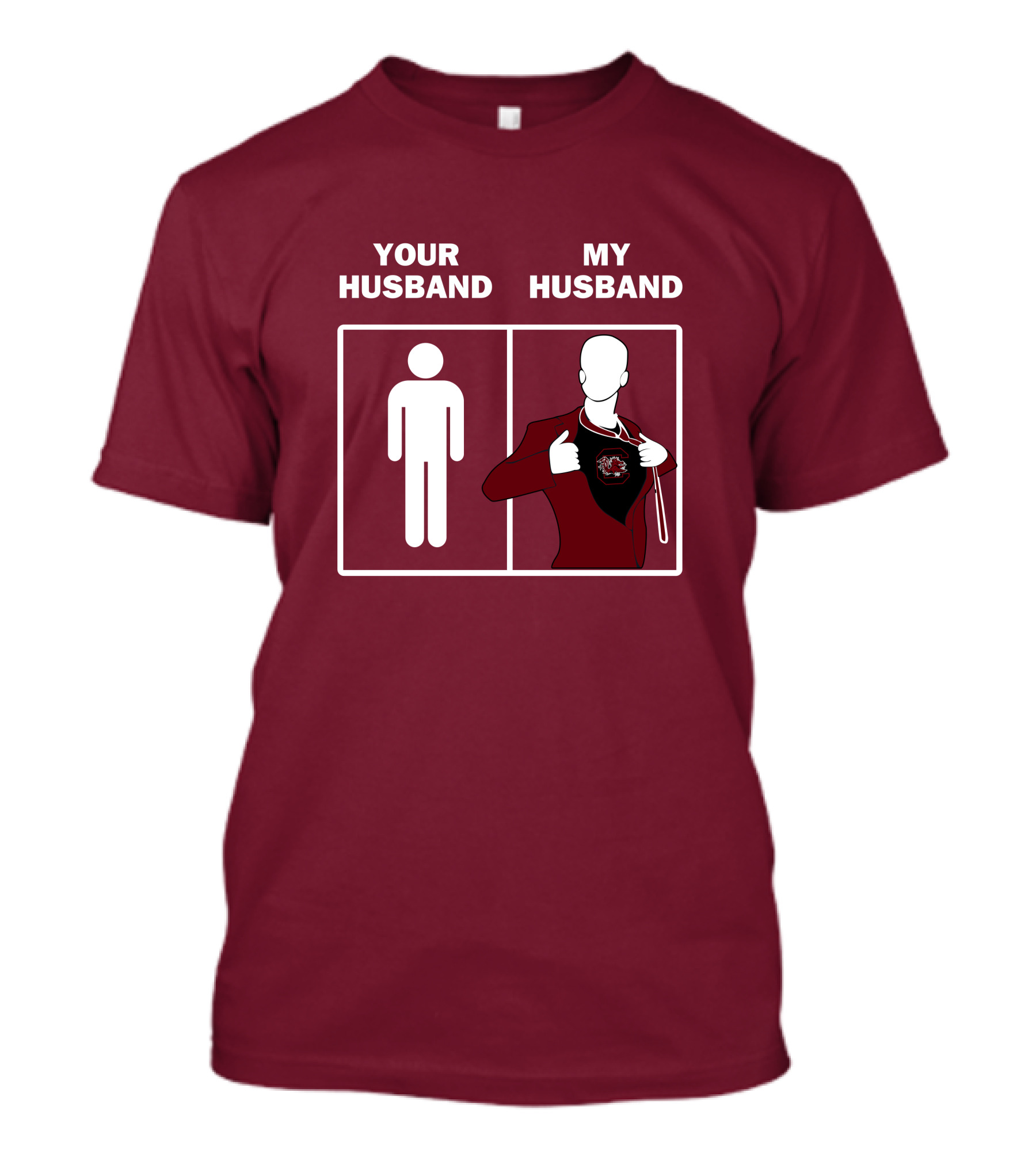 South Carolina Gamecocks Your Husband My Husband Sports Fan Comparison T-Shirt