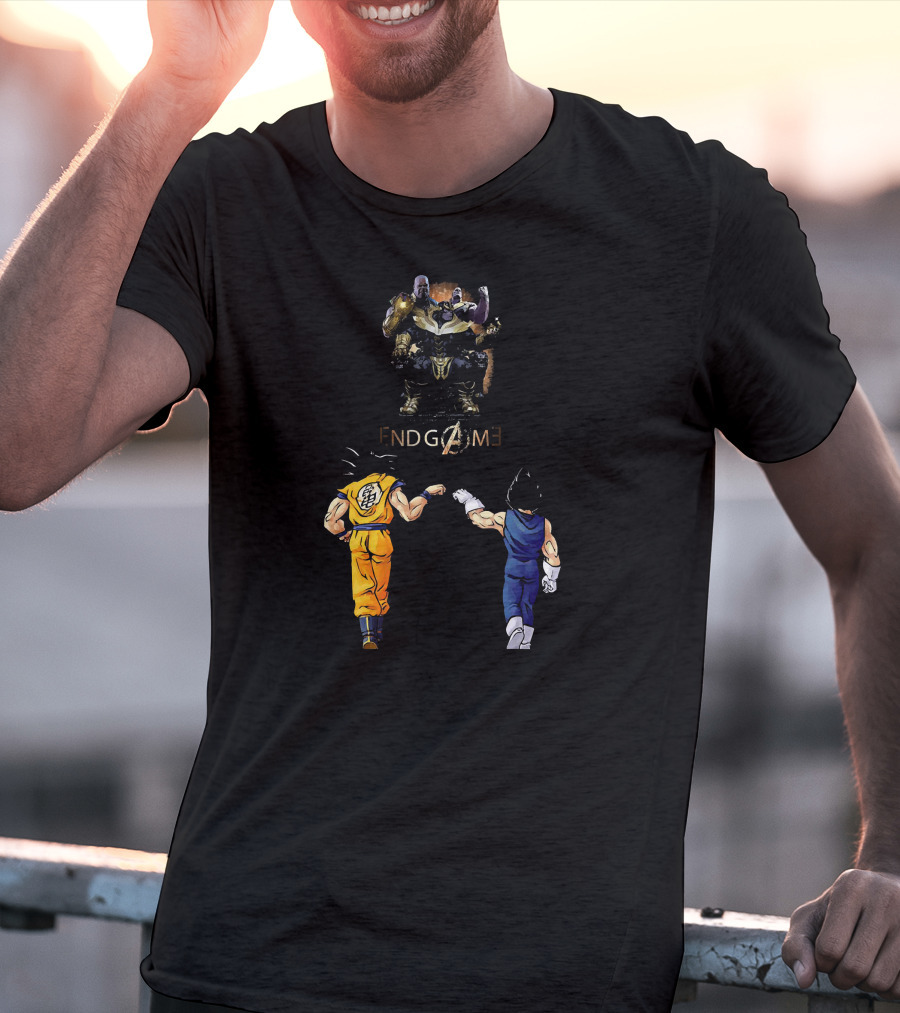 Songoku And Vegeta Dragonball Endgame Thanos Crossover T-Shirt