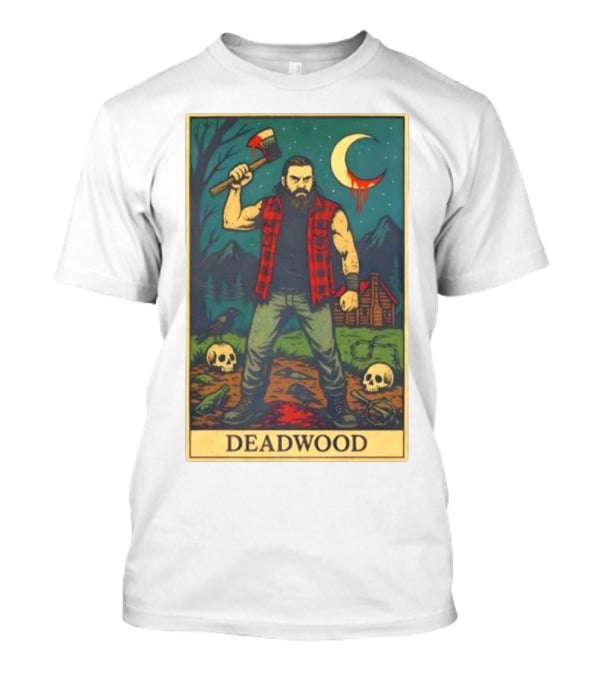 Mountain Man Matt Deadwood Horror Halloween Axe Scene T-Shirt