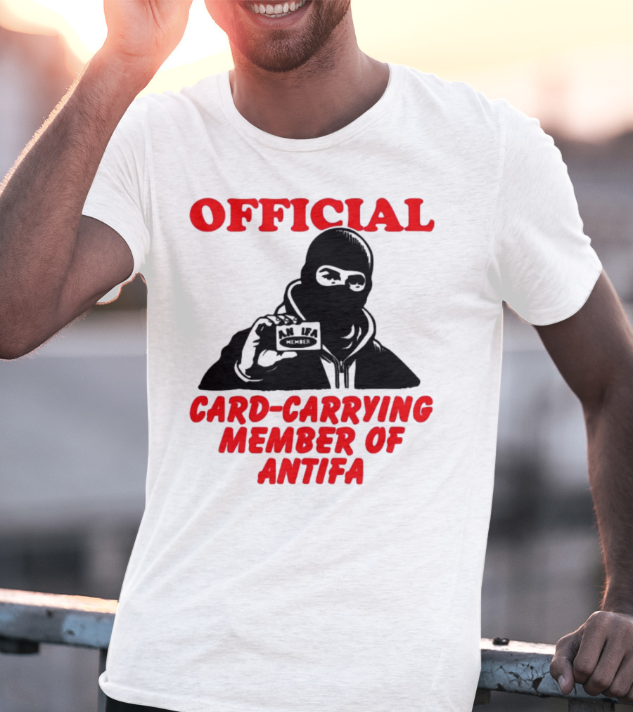 Official Card-Carrying Member Of Antifa T-Shirt