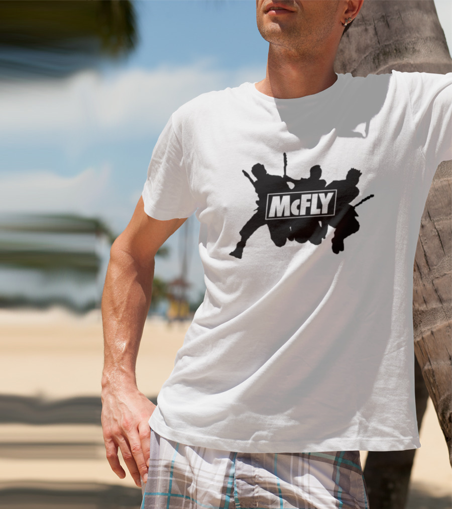 Mcfly Busted Comic Vs Battle Iconic Marteee Fan Collaboration T-Shirt