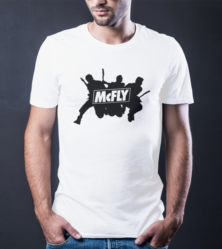 Mcfly Busted Comic Vs Battle Iconic Marteee Fan Collaboration T-Shirt