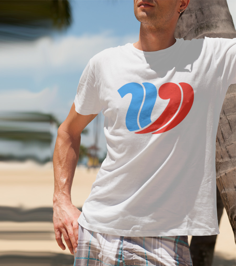 Vulfansa Blue Red Stylized W Icon T-Shirt