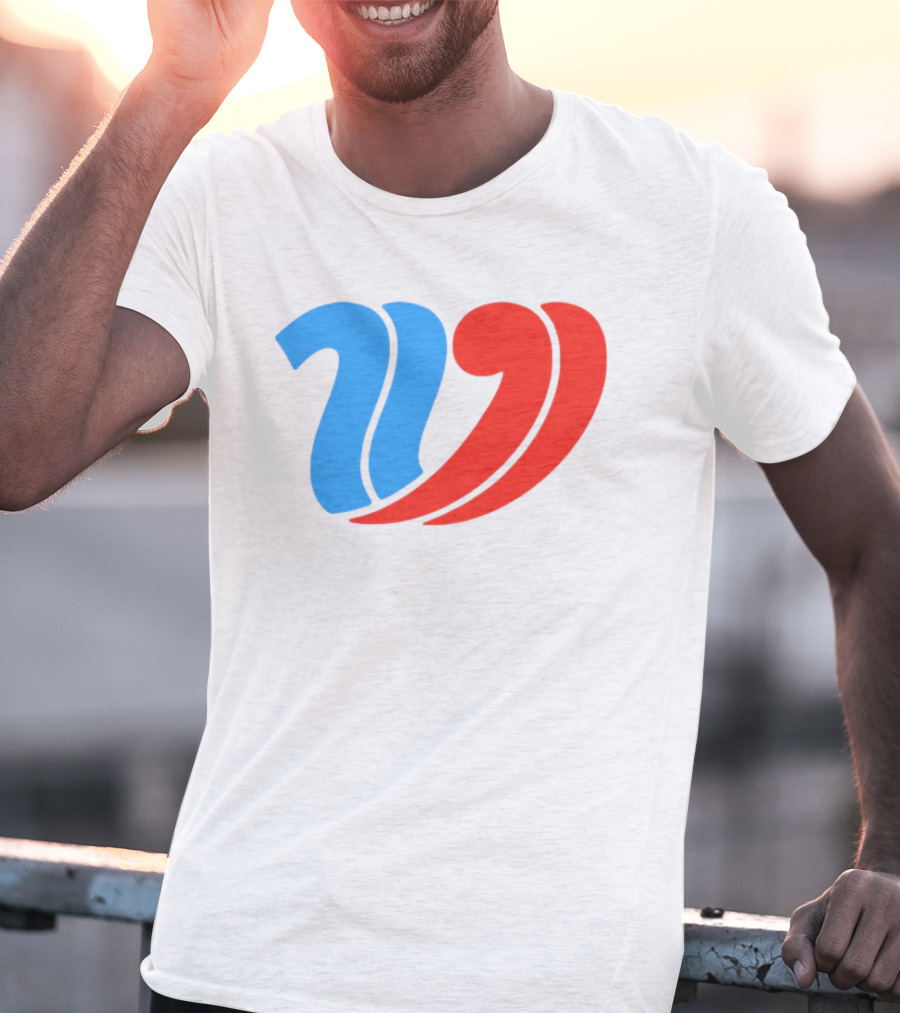 Vulfansa Blue Red Stylized W Icon T-Shirt