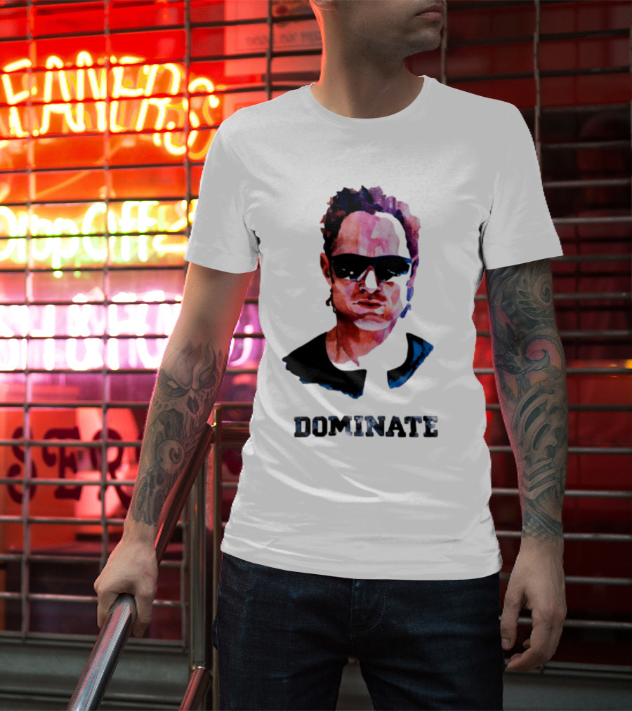 Dominate Win Lose Bold Sunglasses Illustration T-Shirt
