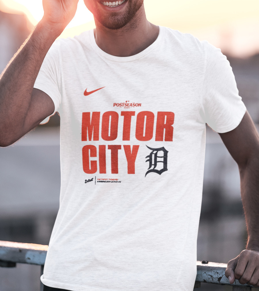 Nike 2025 MLB Postseason Motor City Detroit Tigers T-Shirt