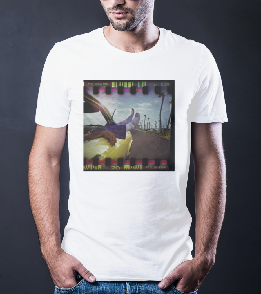 The Growlers Feel My Funk Vintage Filmstrip Car Ride Palms T-Shirt