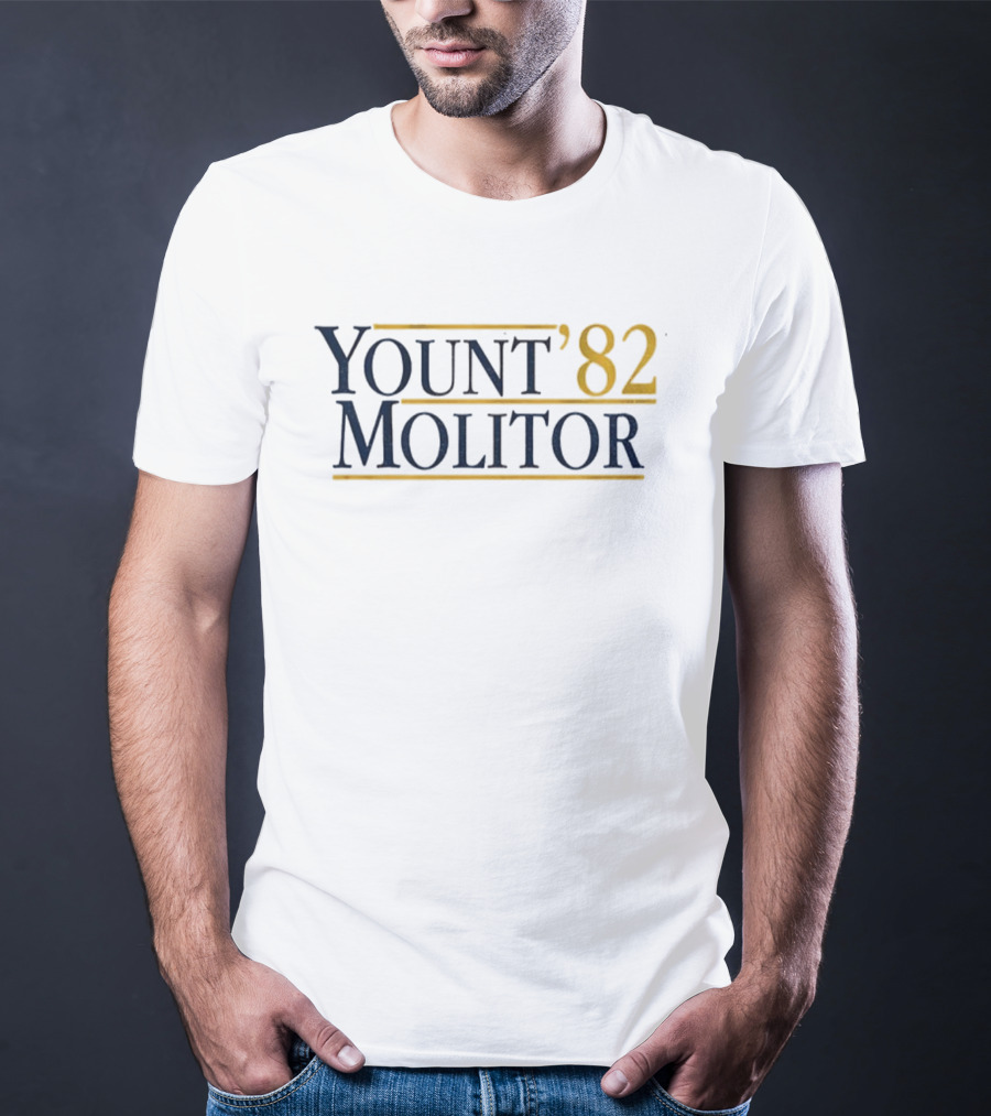 Yount '82 Molitor Milwaukee Brewers MLB Baseball Robin Yount Paul Molitor T-Shirt