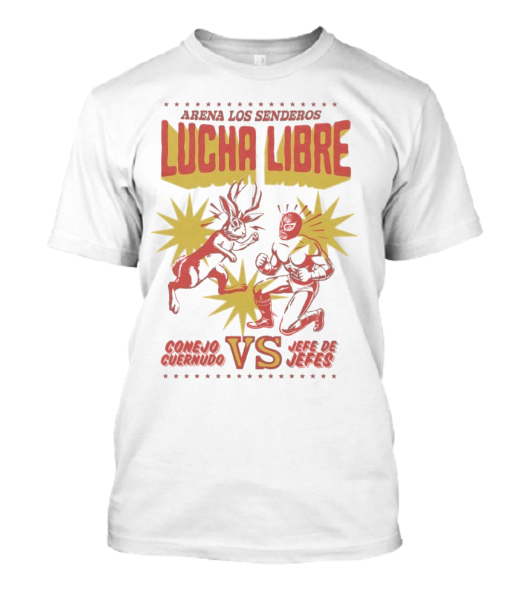 Arena Los Senderos Lucha Libre Conejo Cornudo VS Jefe De Jefes Classic Matchup T-Shirt