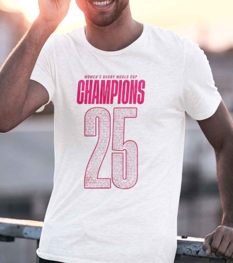 England Women Rugby World Cup Champions 25 T-Shirt