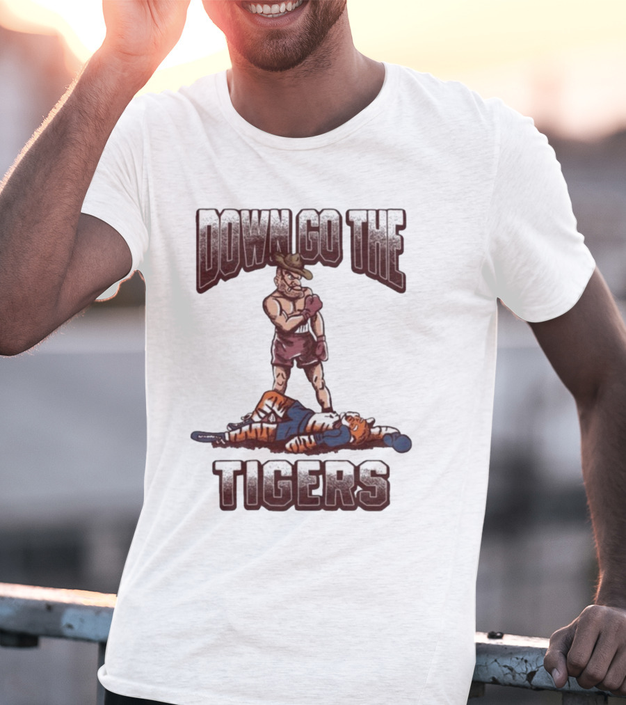 Texas A&M Aggies Down Go The Auburn Tigers 2025 T-Shirt