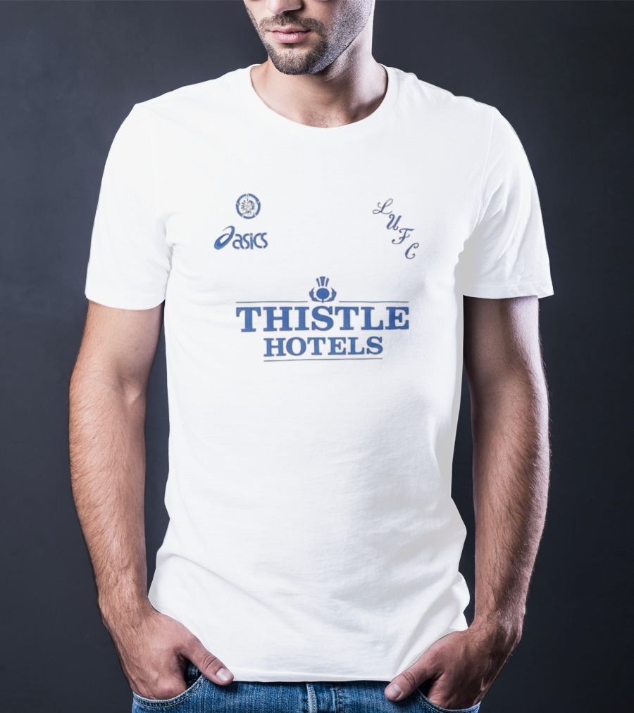 Leeds United LUFC Asics Thistle Hotels T-Shirt