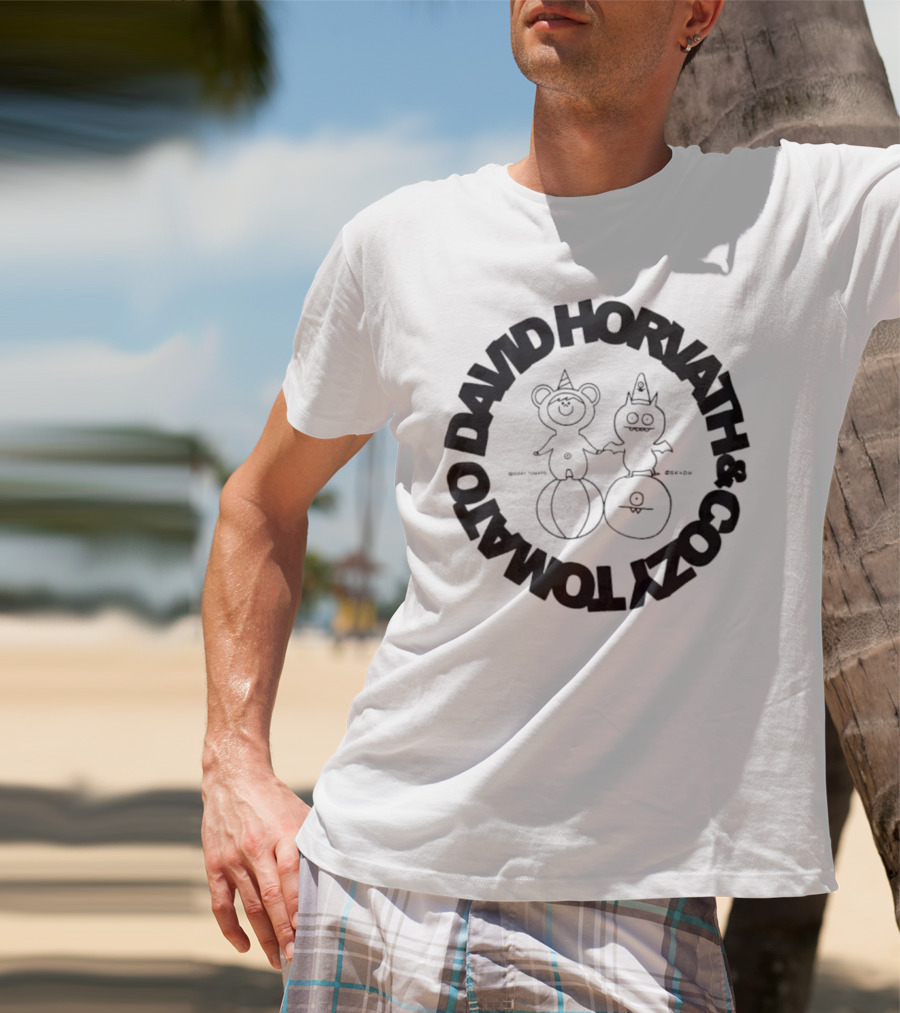 David Horvath Cozy Tomato Bear Tomato Character Design T-Shirt